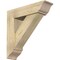 Ekena Millwork Traditional Traditional Rough Sawn Bracket w/ Offset Brace, Douglas Fir, 8"W x 30"D x 30"H BKT0806X30X30TRA01RDF - alternate 1